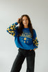 SD State Russell Check Lantern Sleeve Crew